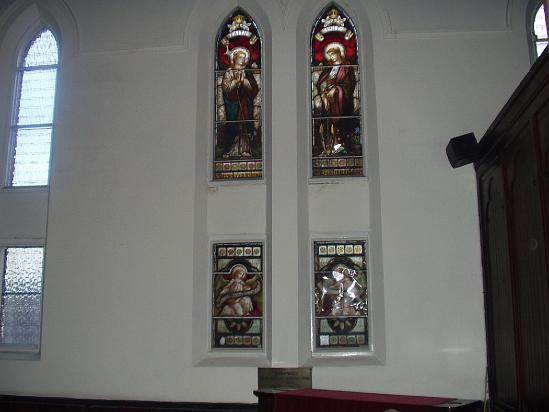 Original stained glass windows